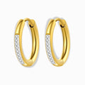 Zircon Hoop Earrings – Dainty & Sparkling