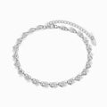Glozya Stainless Steel Heart Link Bracelet featuring polished heart-shaped links in a minimalist design.