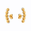 Glozya Beaded Stud Earrings — studio product photo on white background