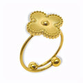 Glozya Clover Ring — studio product photo on white background