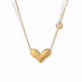 Glozya Cute Heart Charm Necklace — studio product photo on white background