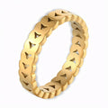 Glozya Geometric Band Ring — studio product photo on white background