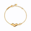 Glozya Geometric Heart Bracelet — studio product photo on white background