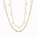 Glozya Geometric Necklace — studio product photo on white background