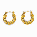 Glozya Hammered Pin Earrings — studio product photo on white background
