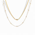 Glozya Layered Chain Necklace — studio product photo on white background