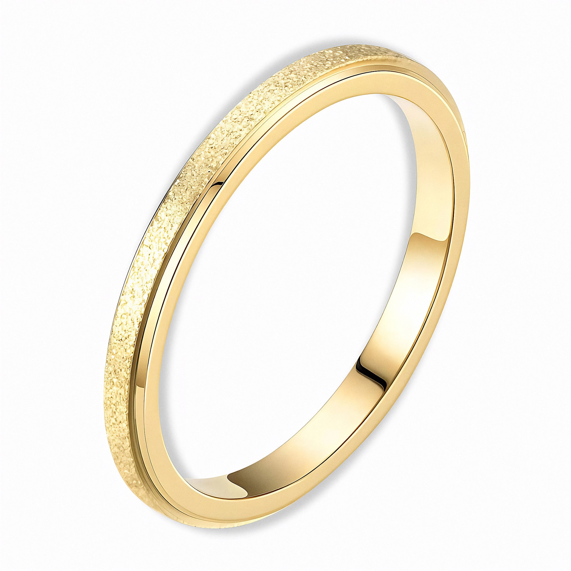 Glozya Minimalist Band Ring — studio product photo on white background