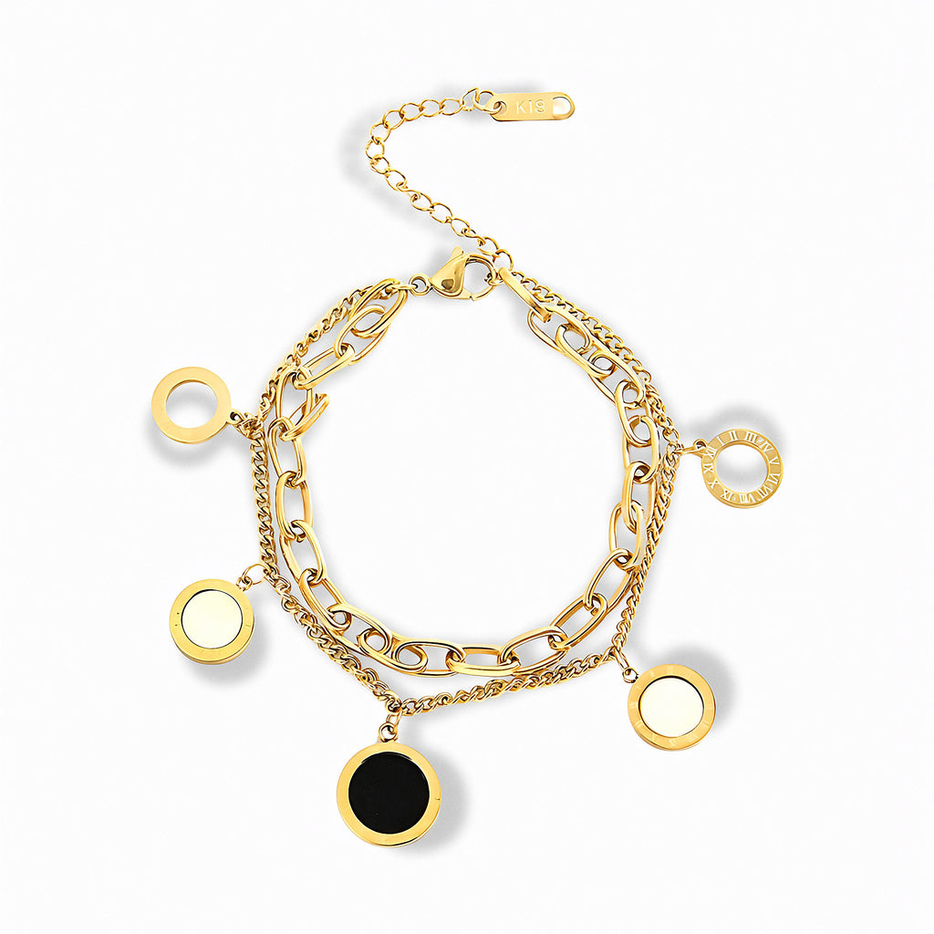 Glozya Multi Charm Bracelet — studio product photo on white background