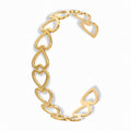 Glozya Open Heart Cuff Bracelet — studio product photo on white background