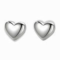 Glozya Puffy Heart Stud Earrings — studio product photo on white background