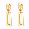 Glozya Rectangle Drop Congo Earrings — studio product photo on white background