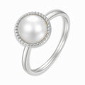 Glozya Stainless Steel Halo Ring — studio product photo on white background