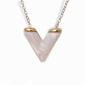 Glozya Stylish V-Shaped Necklace — studio product photo on white background