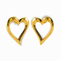 Glozya Timeless Heart Stud Earrings — studio product photo on white background