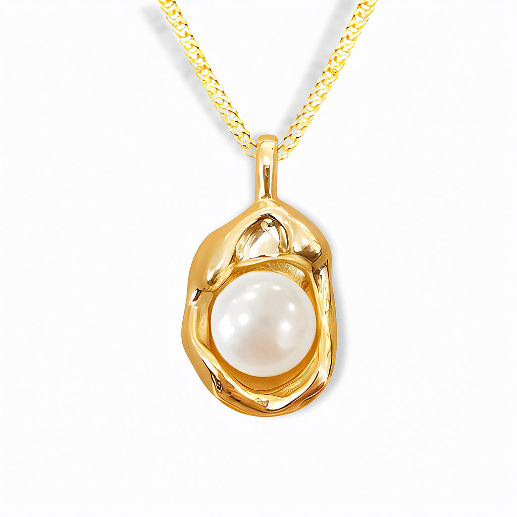 Glozya Unique Pearl Necklace — studio product photo on white background